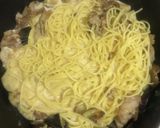 ナスと豚肉の味噌クリームパスタ作り方8写真