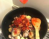 ナスと豚バラとキノコのキムチ味噌炒め作り方5写真
