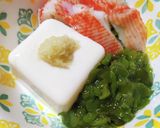 めかぶとミニ豆腐の小鉢作り方2写真