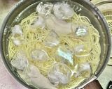 鶏ささ身の冷製パスタ・梅干＆大葉で作り方5写真