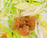 小松菜と長ネギのサッパリ梅の炒め和え作り方3写真