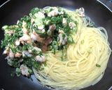 九条ネギとアサリたっぷりのお手軽パスタ作り方2写真