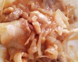 レンジ6分★旨辛豚バラ生姜焼き★お弁当用作り方6写真