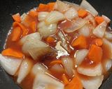 ☆我が家の常備野菜で具沢山野菜黒酢豚☆作り方6写真
