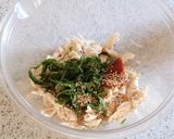 鶏ささみ♡大葉梅ごま和え作り方7写真
