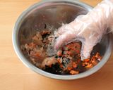 \大同電鍋レシピ/鶏の巾着煮作り方1写真