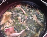 簡単★白身魚とほうれん草のかき玉スープ作り方2写真