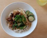 爽やかなサゴワームの照り焼きフォー作り方11写真