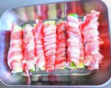 ズッキーニの肉巻きレモン醤油炒め作り方2写真