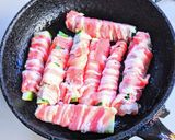 ズッキーニの肉巻きレモン醤油炒め作り方4写真