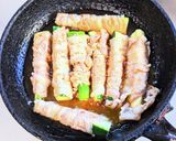 ズッキーニの肉巻きレモン醤油炒め作り方5写真
