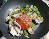カツオと夏野菜の味噌炒め作り方5写真