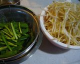 もやし＆ニラ炒め作り方1写真