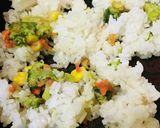 冷凍カップ惣菜活用●ポン酢玉子チャーハン作り方2写真