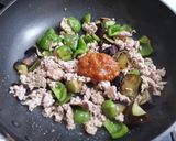 茄子と挽き肉の味噌炒め作り方5写真