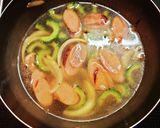 ゴーヤと魚肉ソーセージの味噌汁作り方3写真