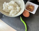 納豆と青唐辛子のピリ辛チャーハン作り方1写真