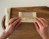かぼちゃと枝豆のチーズ春巻き作り方3写真