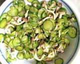 きゅうり しめじの 白だしサラダ＊和え物作り方7写真