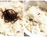 【あまりがちなお茶漬けの素活用】おにぎり作り方3写真