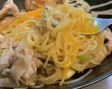 フライパン1つですき焼き風パスタ作り方7写真