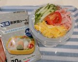 スクリュ容器で汁漏れ無し、冷やし中華弁当作り方11写真