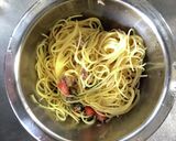トマトとツナと大葉の冷製パスタ作り方2写真