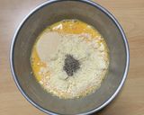 超簡単☆カルボナーラソースハンバーグ♪♪作り方3写真