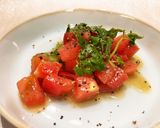 トマトとパクチーのサラダ作り方5写真