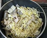 もやしと肉豆腐の味噌こんにゃく炒め作り方4写真