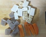もやしと肉豆腐の味噌こんにゃく炒め作り方1写真