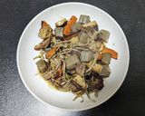 もやしと肉豆腐の味噌こんにゃく炒め作り方7写真