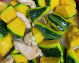 かぼちゃと鶏ムネの煮物♪作り方6写真