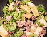 ゴーヤと豚肉の味噌炒め作り方11写真