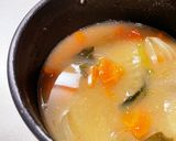 姜葱醤ちょい足しで格上げ味噌汁作り方1写真