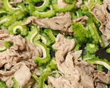夏にぴったり♫ゴーヤと豚こまのカレー炒め作り方4写真