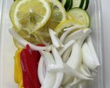 色野菜と鶏胸肉ネギレモン炒め作り方2写真