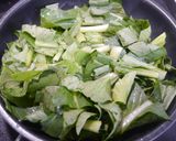 簡単！小松菜とむね肉の甘辛煮作り方3写真