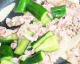 牛肉とトマト、キュウリの中華風黒酢炒め作り方7写真