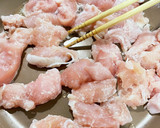 らっきょう酢再利用で鳥ささみの照り焼き作り方2写真