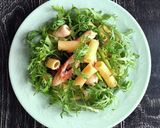 春菊香る塩辛パスタ作り方7写真