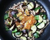 甘辛味☆なすとピーマンの肉味噌炒め作り方5写真