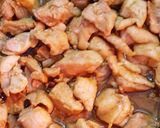 簡単★鶏もも肉の焼肉のたれカレー風味炒め作り方2写真