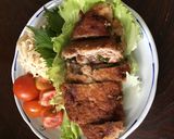 豚コマでわらじカツ梅しそ風味作り方6写真
