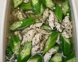 オクラと鶏肉のお浸し作り方10写真