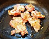 鶏もも甘カレー炒め。作り方4写真