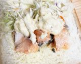今朝の4w1hサンド「オイルサーモン」作り方2写真