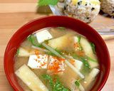 味噌汁　水菜・豆腐・油揚げ作り方7写真