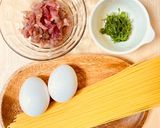 簡単美肌最強レシピ!マグロのたたきパスタ作り方1写真