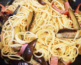 なすと厚切りハムの和風パスタ♪簡単♪作り方3写真